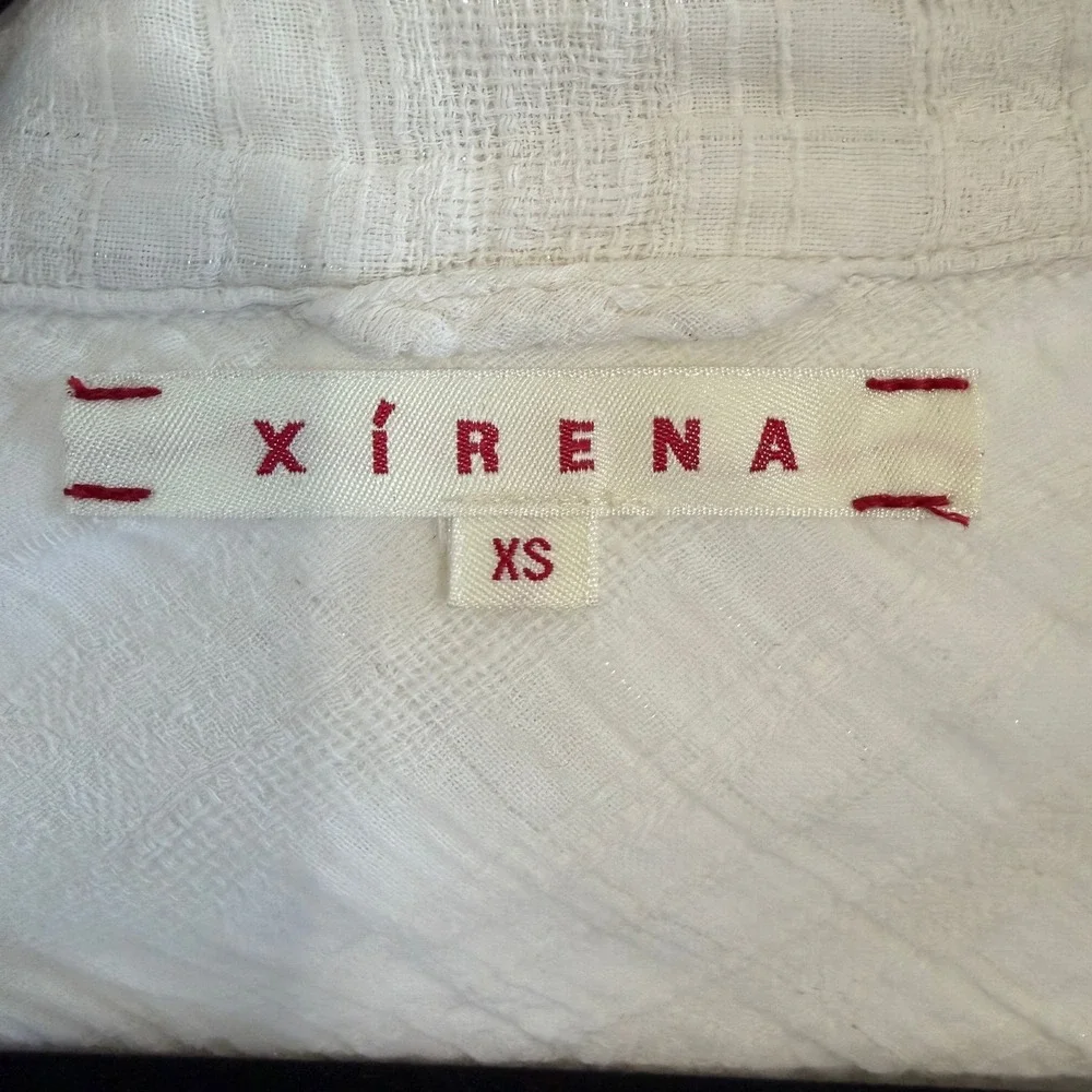 Xirena $209 Button Up Top Size XS Gauze Cotton Minimalist Quiet Luxury